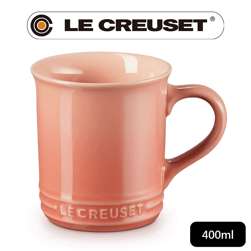 LE CREUSET -瓷器馬克杯 400ml (鮭魚粉)