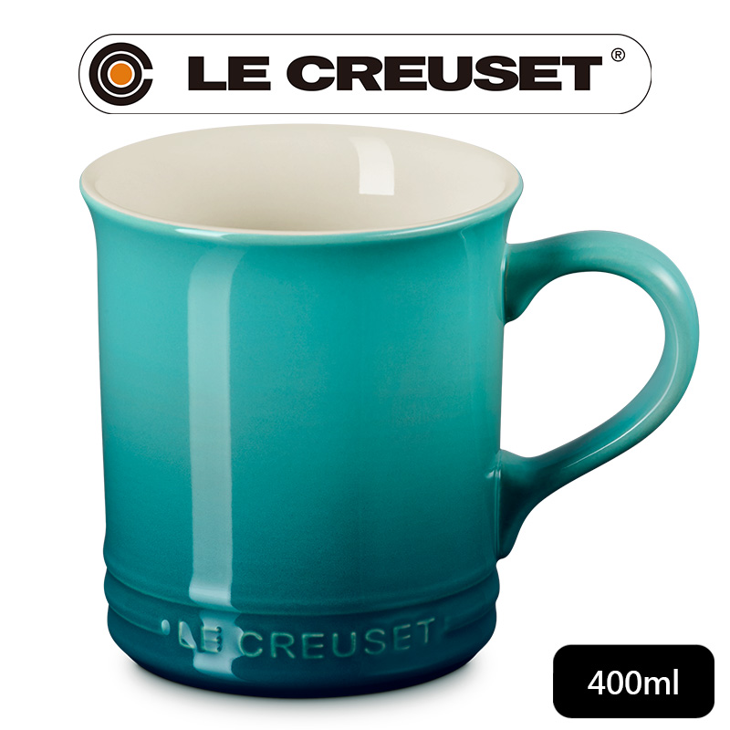 LE CREUSET -瓷器馬克杯 400ml (海韻藍)