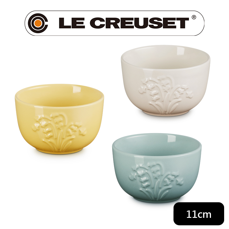 LE CREUSET -春日花園系列瓷器餐碗11cm(洋甘菊/蛋白霜/海洋之花 3色選一)