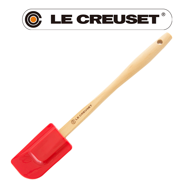 LE CREUSET -耐熱矽膠B中鏟 (櫻桃紅)