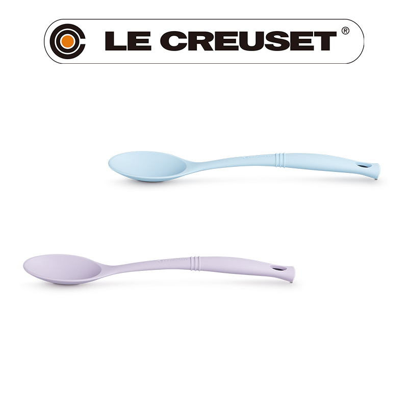 LE CREUSET -耐熱矽膠配件系列料理勺(海岸藍/淡粉紫)