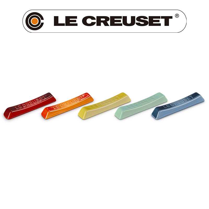 LE CREUSET -瓷器餐具架組 5入 (櫻桃紅/火焰橘/閃亮黃/薄荷綠/水手藍)