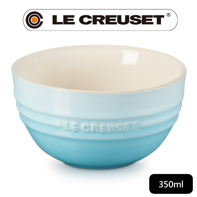 LE CREUSET -瓷器韓式飯碗350ml(水漾藍)