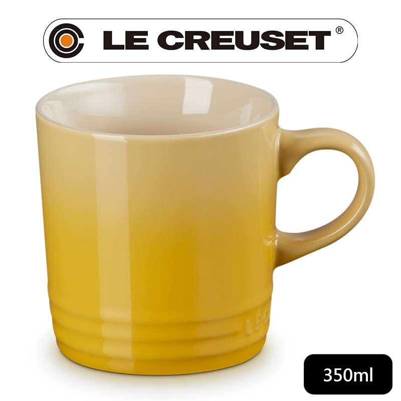 LE CREUSET -瓷器英式馬克杯350ml (溫桲黃)