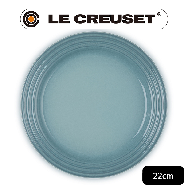 LE CREUSET 瓷器沙拉盤 22cm (海洋之花-無盒)