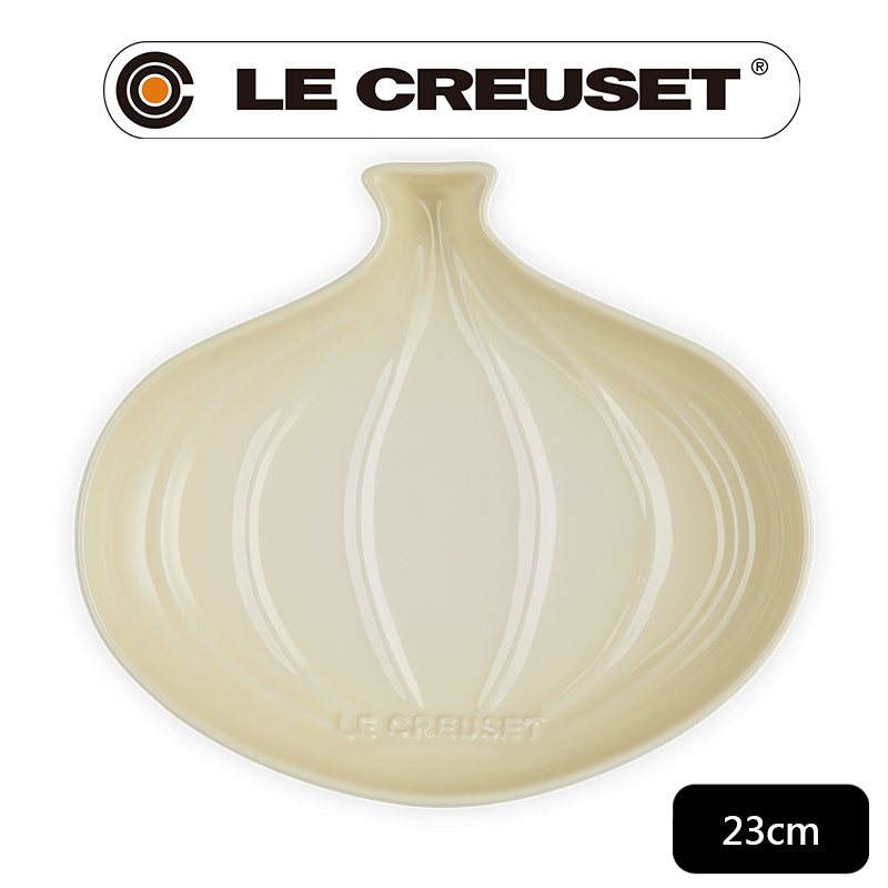 LE CREUSET 瓷器洋蔥盤(中)(沙丘白-無盒)
