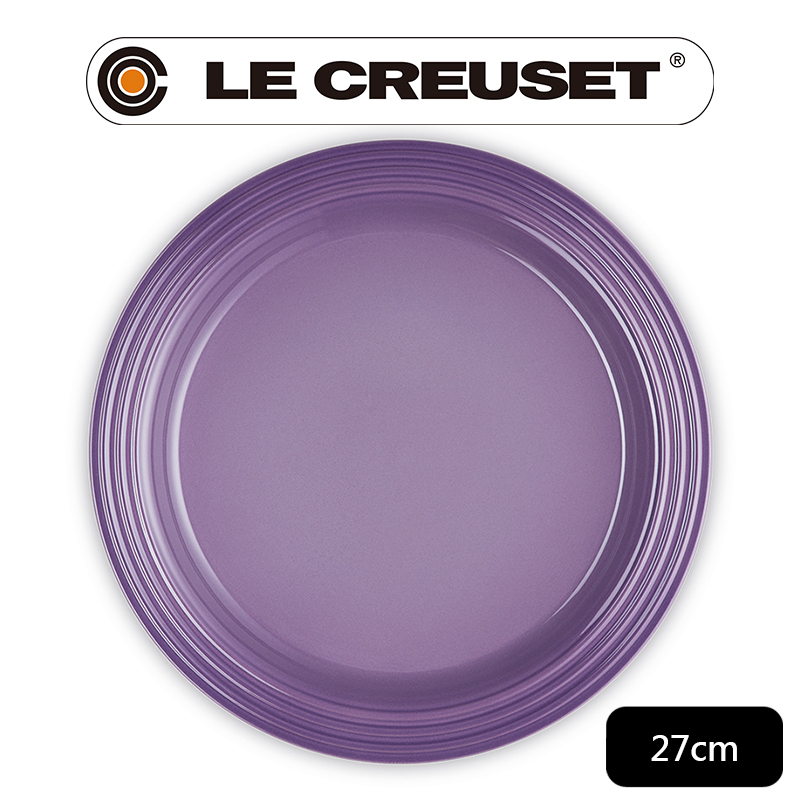 LE CREUSET 瓷器圓盤 27cm (星河紫-無盒)