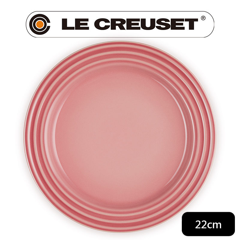 LE CREUSET 瓷器沙拉盤 22cm (薔薇粉-無盒)