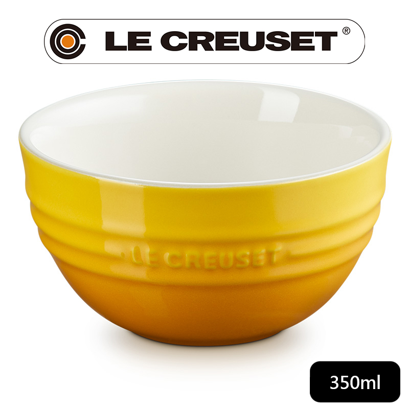 LE CREUSET -瓷器韓式飯碗350ml (杏桃黃)