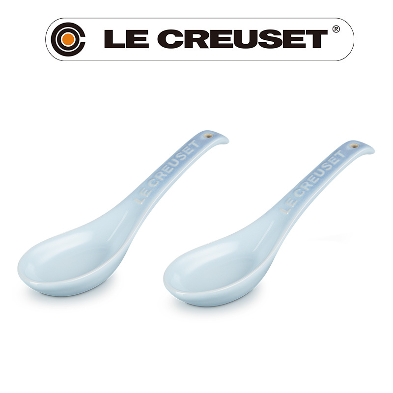 LE CREUSET -瓷器新采和風系列湯匙 2入 (海岸藍)