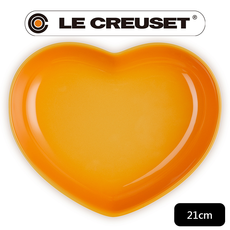 LE CREUSET -瓷器心型盤-中 (初花)