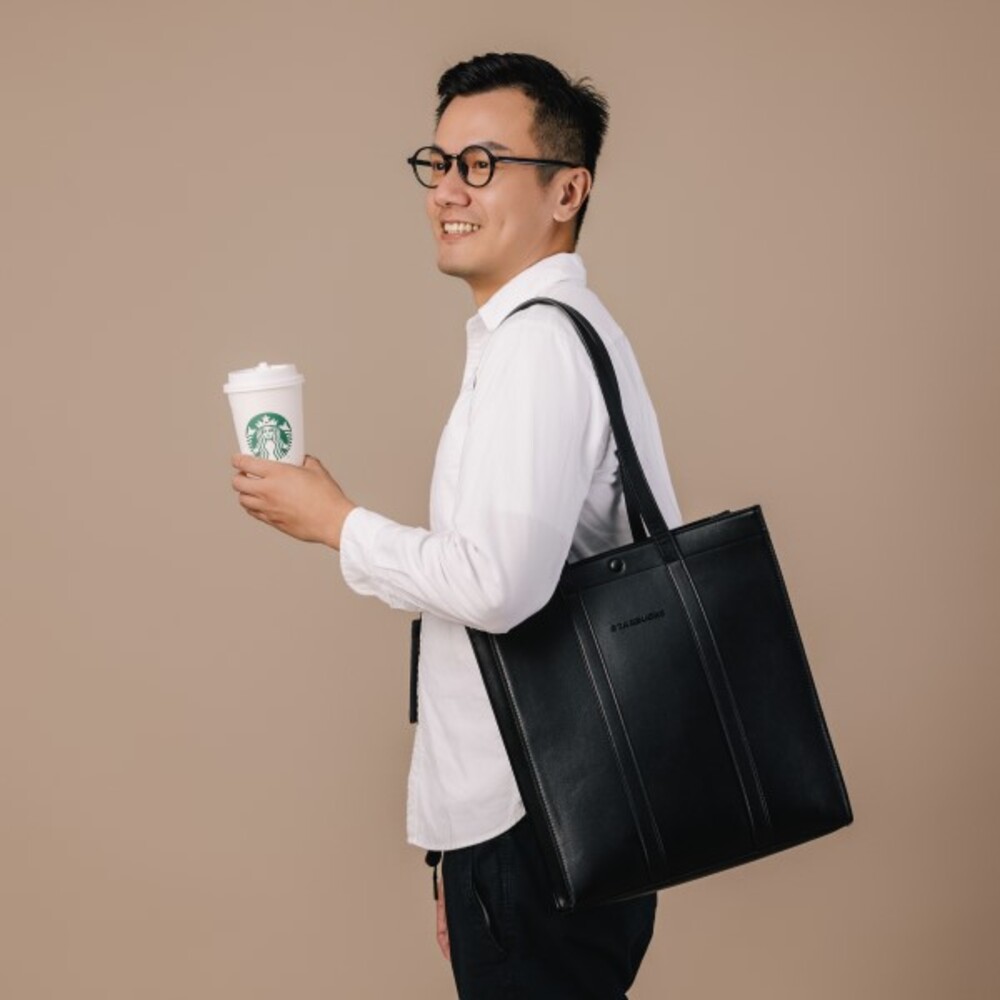 STARBUCKS 星巴克 都會皮革托特包