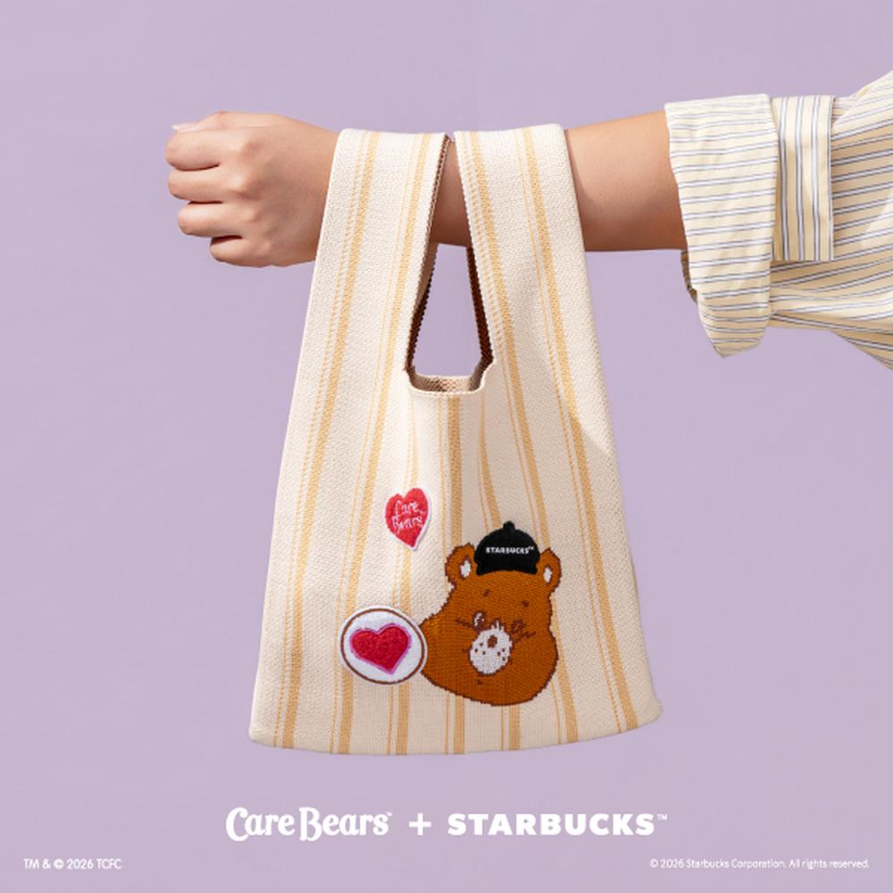 STARBUCKS 星巴克 CARE BEARS溫柔熊針織提袋