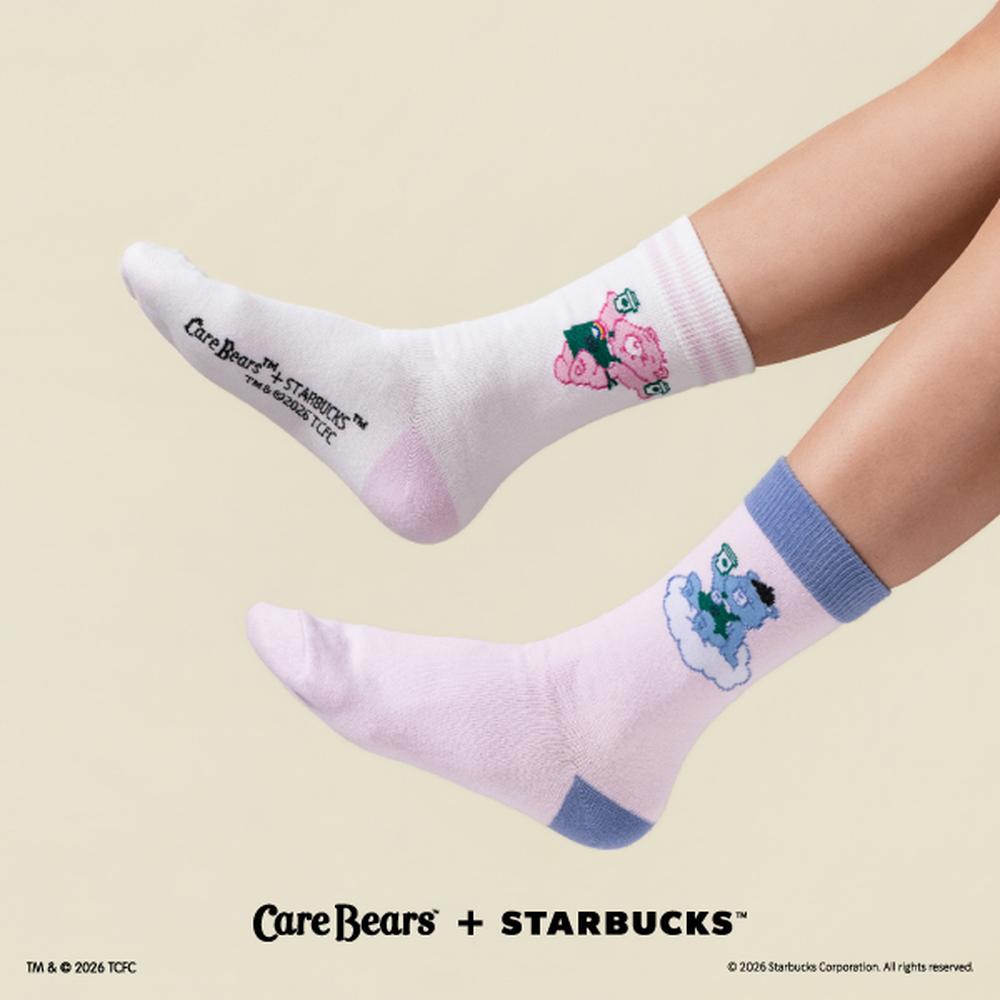 STARBUCKS 星巴克 CARE BEARS繽紛襪子組