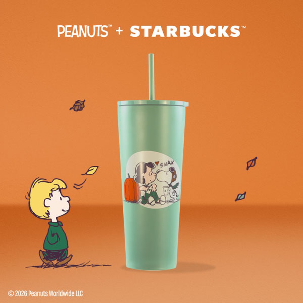 STARBUCKS 星巴克 26PEANUTS不鏽鋼TOGO冷水杯