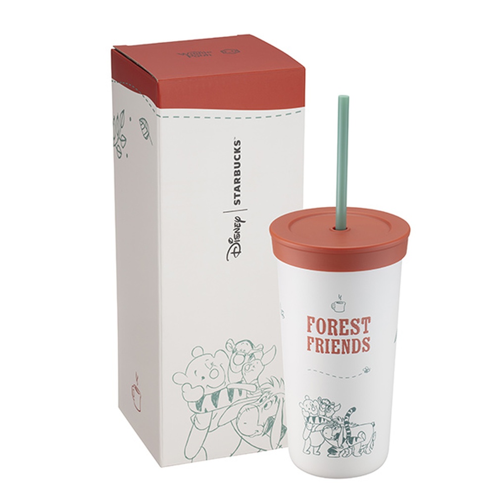 STARBUCKS 星巴克 小熊維尼不鏽鋼TOGO冷水杯