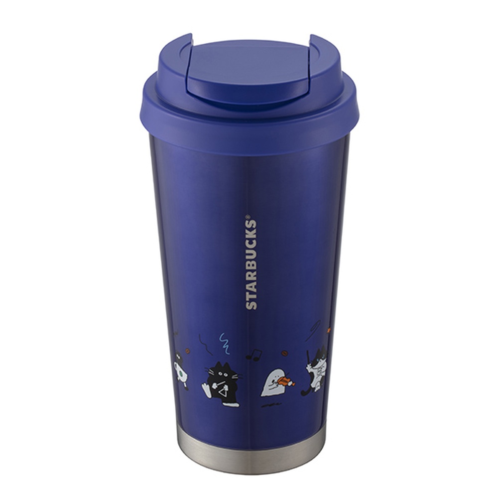 STARBUCKS 星巴克 黑貓樂團不鏽鋼杯