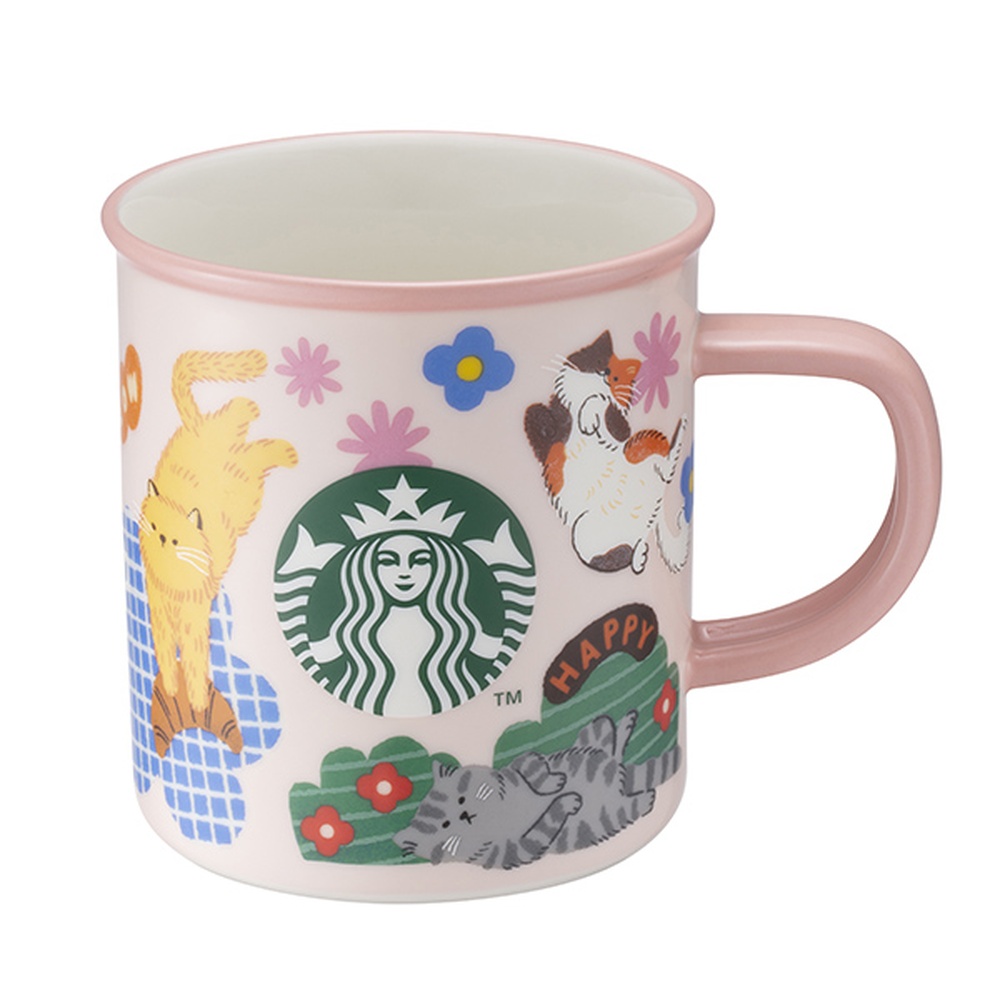 STARBUCKS 星巴克 喵喵慢活馬克杯