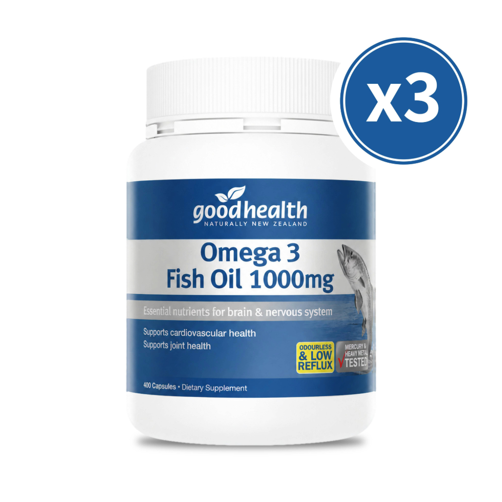 Omega 3 魚油 1000mg x3瓶 400顆/瓶