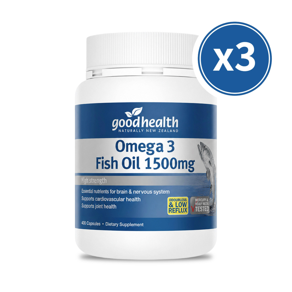 Omega 3 魚油 1500mg x3瓶 400顆/瓶