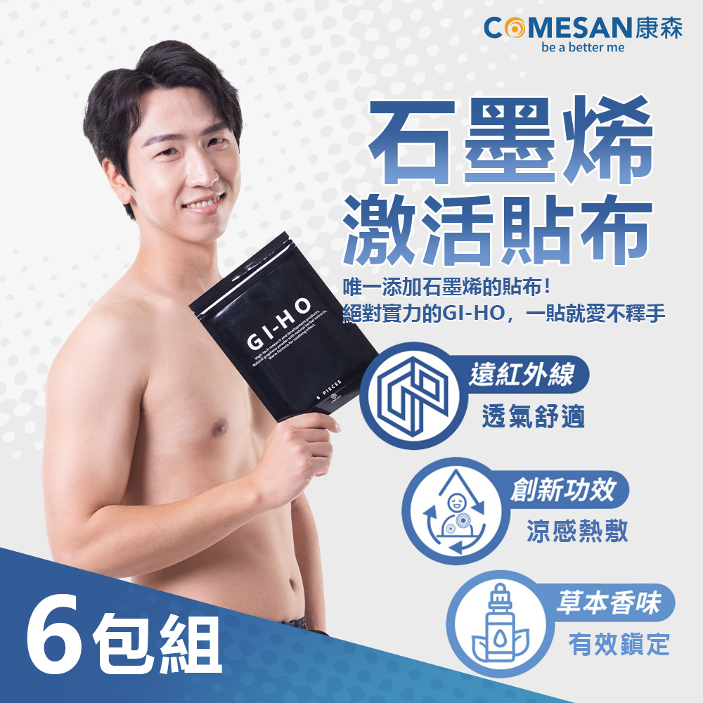 COMESAN 康森 GI-HO石墨烯激活強效型貼布(36片/6包)