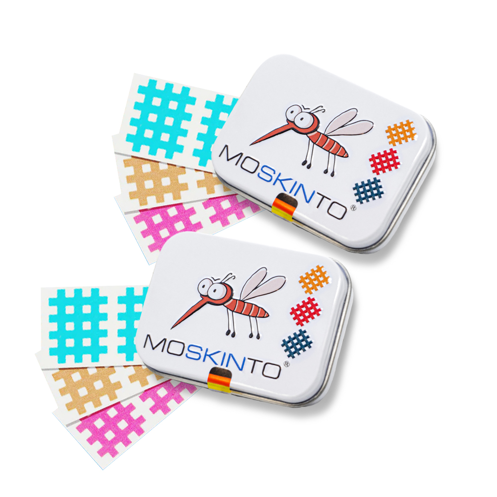 MOSKINTO 魔法格 醫療用貼布 三色鐵盒款2入 (42貼/盒 未滅菌)