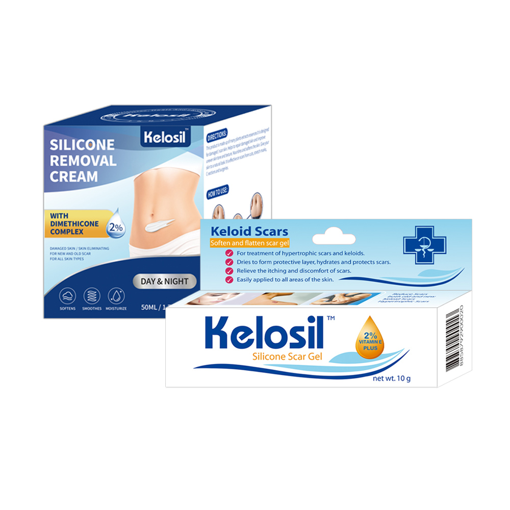 【KELOSIL】疤痕凝膠10g+疤痕凝霜50ml