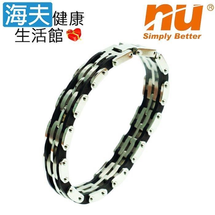 海夫健康生活館 NU恩悠數位 能量純鈦手鍊-2b 男款(9HPH0280202)