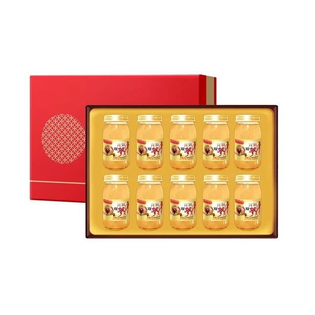 華齊堂 元氣雙蔘飲禮盒(60mlx10瓶)/盒_附精緻禮袋