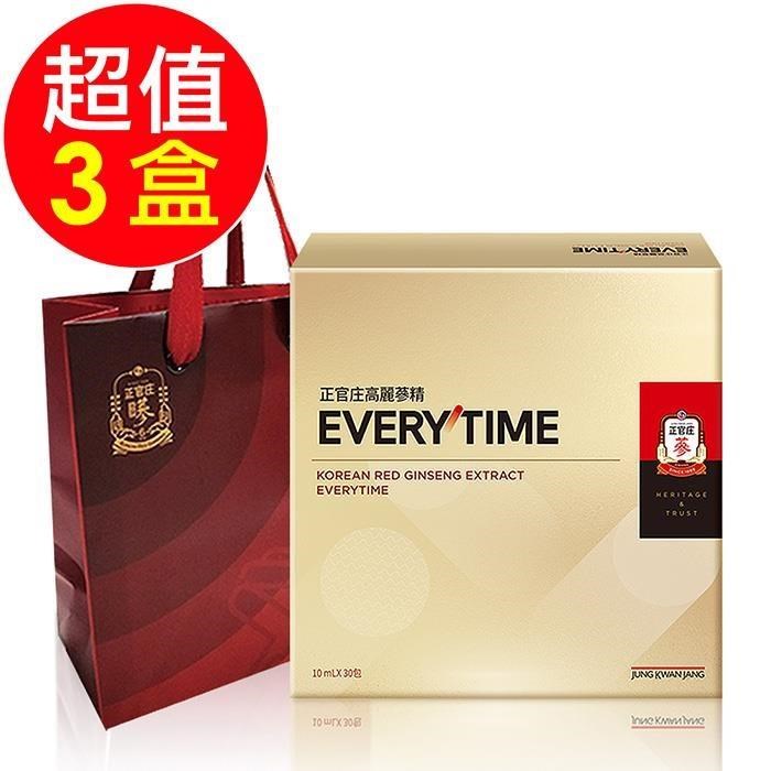 正官庄 高麗蔘精EVERYTIME 30入禮盒x3盒