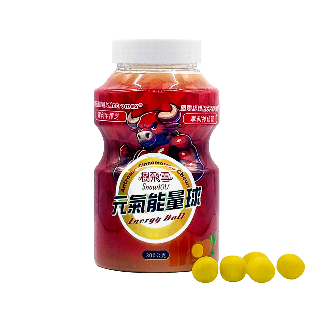 樹飛雪 牛樟芝元氣能量球罐裝300g/罐