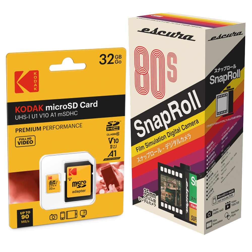 SnapRoll 迷你數位相機盲盒 + Kodak 32G記憶卡