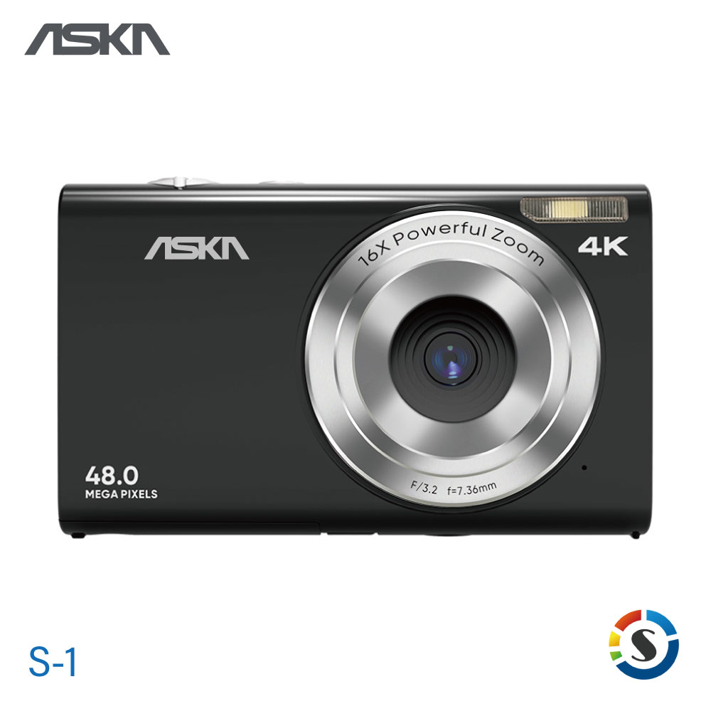台灣品牌ASKA S-1 數位相機(黑)套組