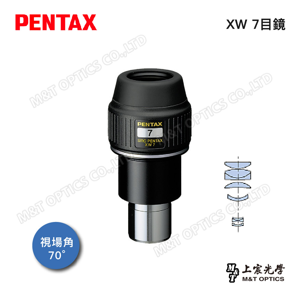 PENTAX 賓得士 XW-7 (70度31.7)廣角平場目鏡(原廠公司貨)