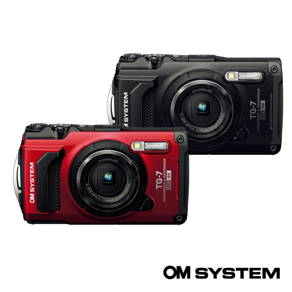 OM SYSTEM TG-7(紅色/黑色) -公司貨