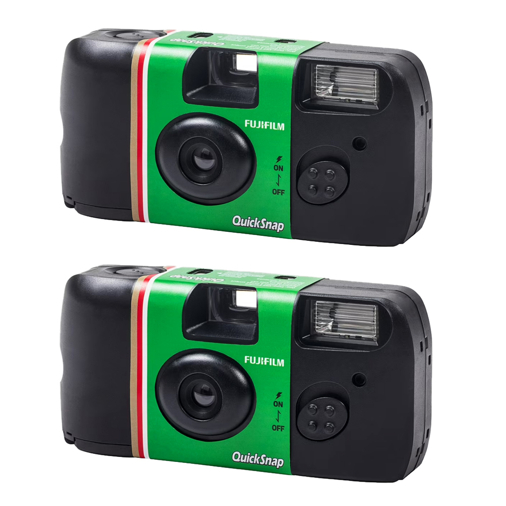 FUJIFILM 富士 Quick Snap 拋棄式即可拍相機 有閃光燈 (內含27張底片) 二入組