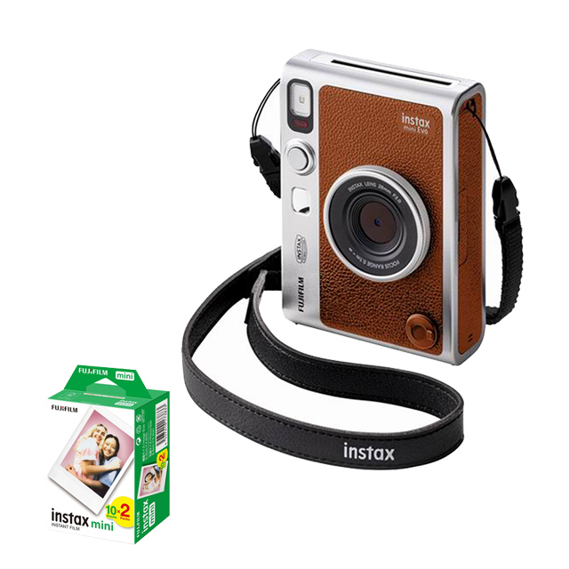 FUJIFILM 富士 instax mini Evo 拍立得 棕色(公司貨)（其他規格）