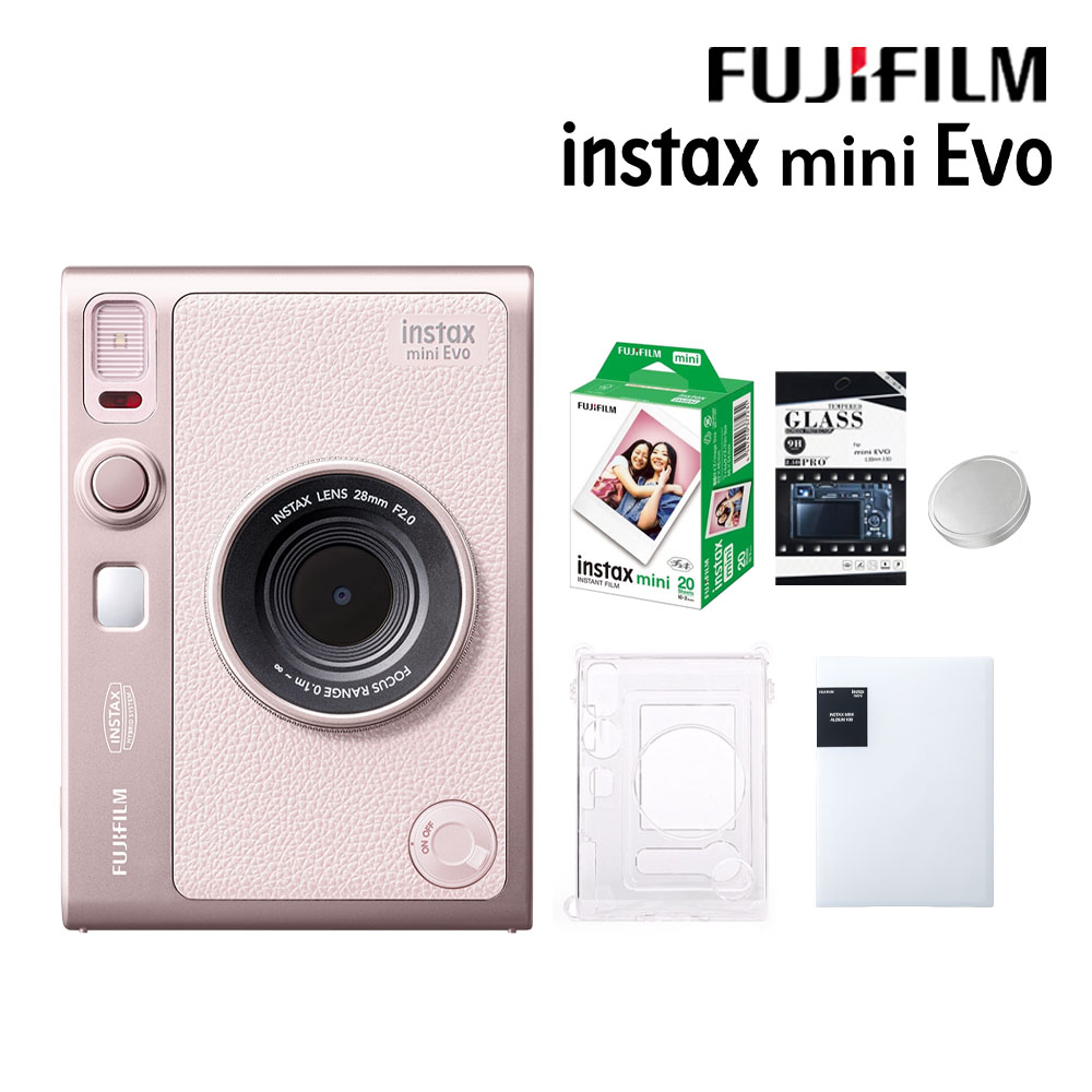 FUJIFILM 富士 Instax Mini EVO 拍立得相機 印相機 玫瑰粉 公司貨