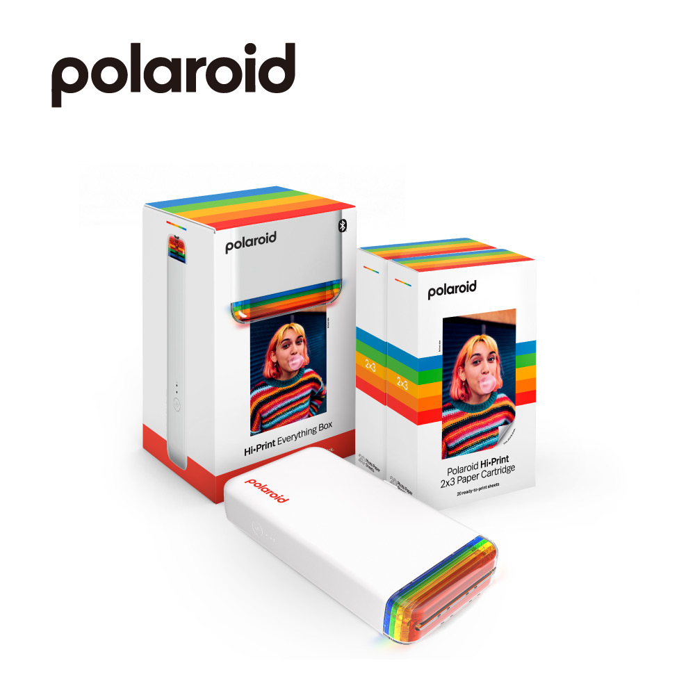 Polaroid 寶麗萊 手機相片印表機EB版 2x3 白色(內附40張相片紙)