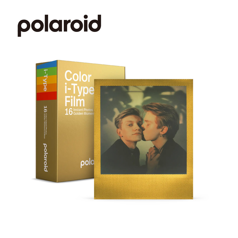 Polaroid 寶麗萊 i-Type 彩色金屬金色邊框雙包裝相紙(DIF5)