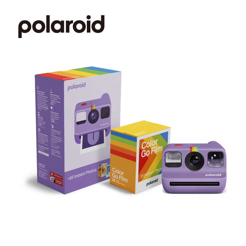 Polaroid 寶麗萊 拍立得GO G2 套裝版 紫 (內附16張相紙)