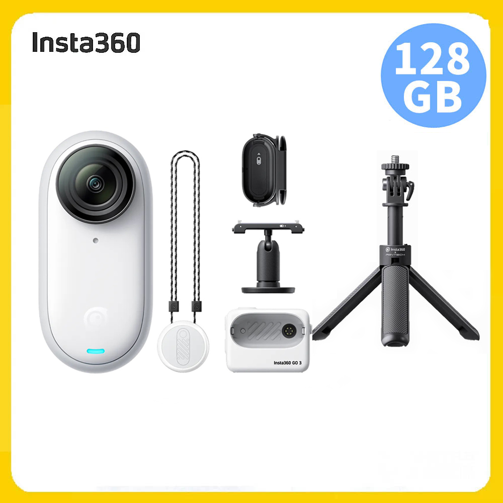 Insta360 GO3S 128GB版防抖運動相機標準版白色(先創公司貨