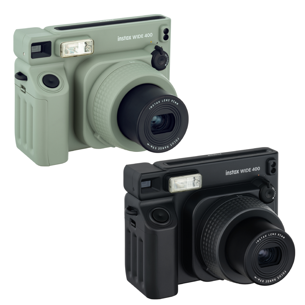 FUJIFILM 富士 WIDE 400 寬幅 拍立得相機+空白底片20張 黑/灰綠色(公司貨)