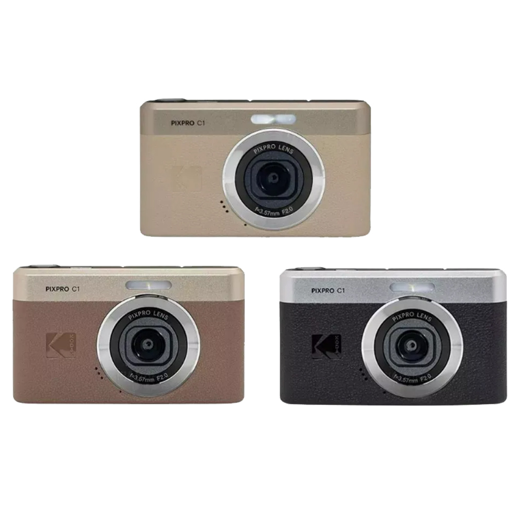 KODAK 柯達 PIXPRO C1 可翻轉螢幕隨身型數位相機 公司貨（其他規格）