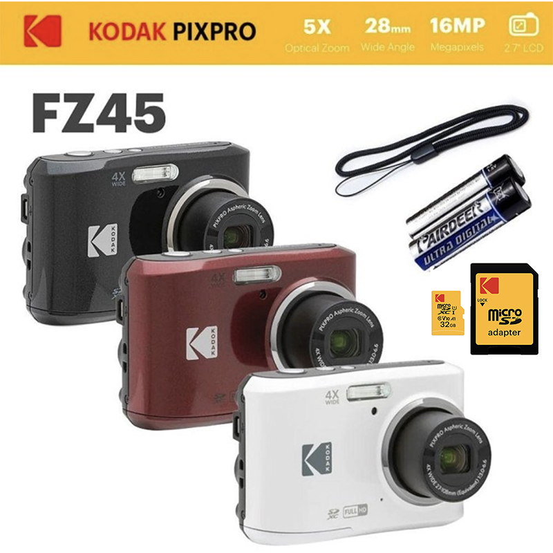 KODAK 柯達 PIXPRO FZ45 16MP 數位相機 + 32G記憶卡 豪華套組 平輸