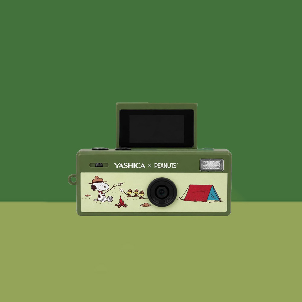 YASHICA 聯名Funtastic趣味鑰匙圈迷你數位相機 - 史努比登峰款