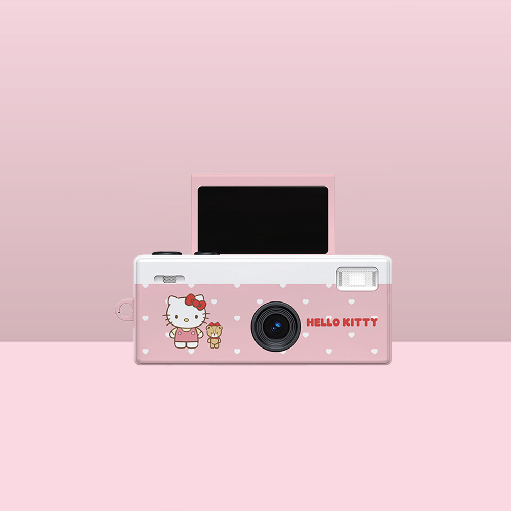 YASHICA 聯名Funtastic趣味鑰匙圈迷你數位相機 - 繽紛圓點款