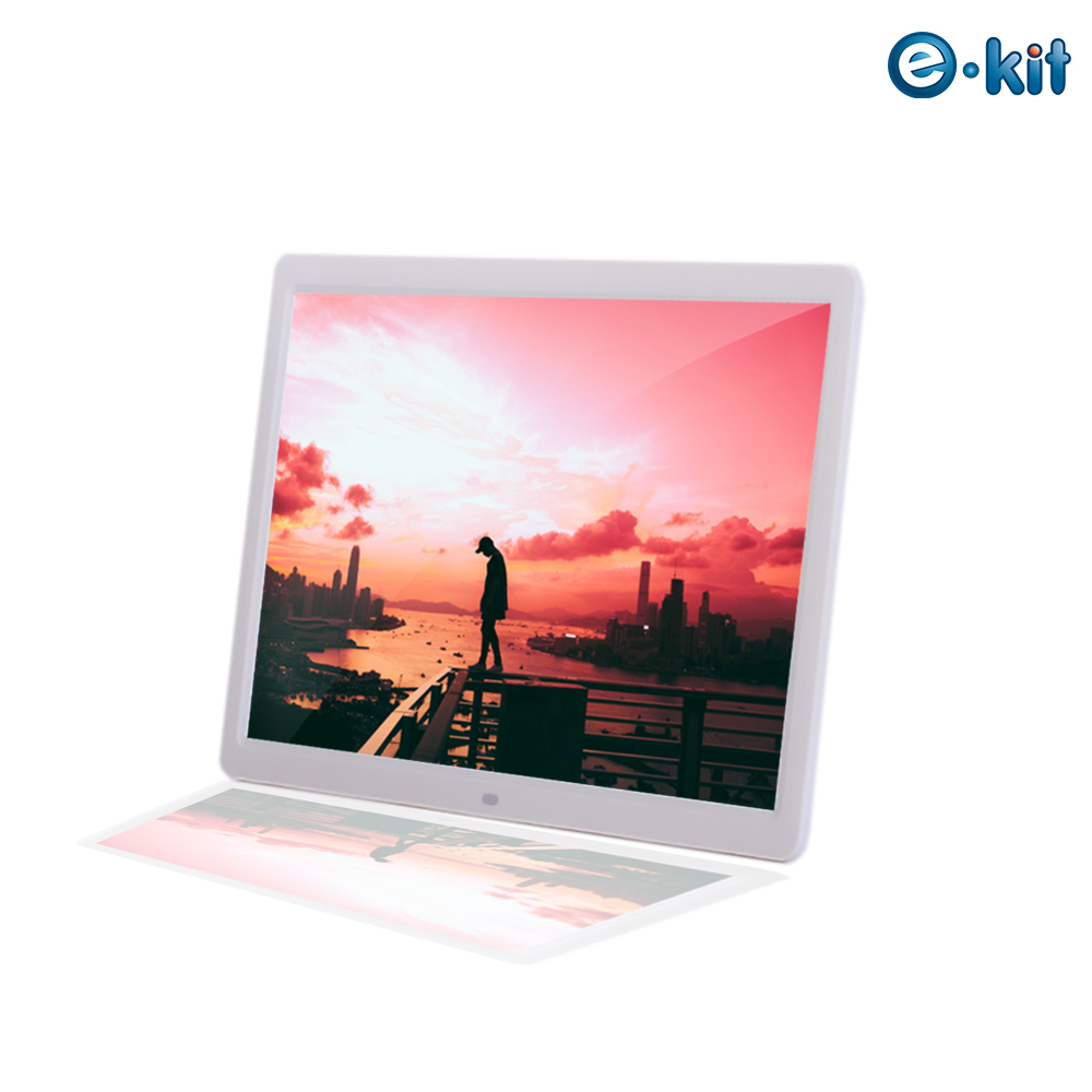 e-Kit 逸奇 15吋數位相框電子相冊-白色款 DF-V801_W