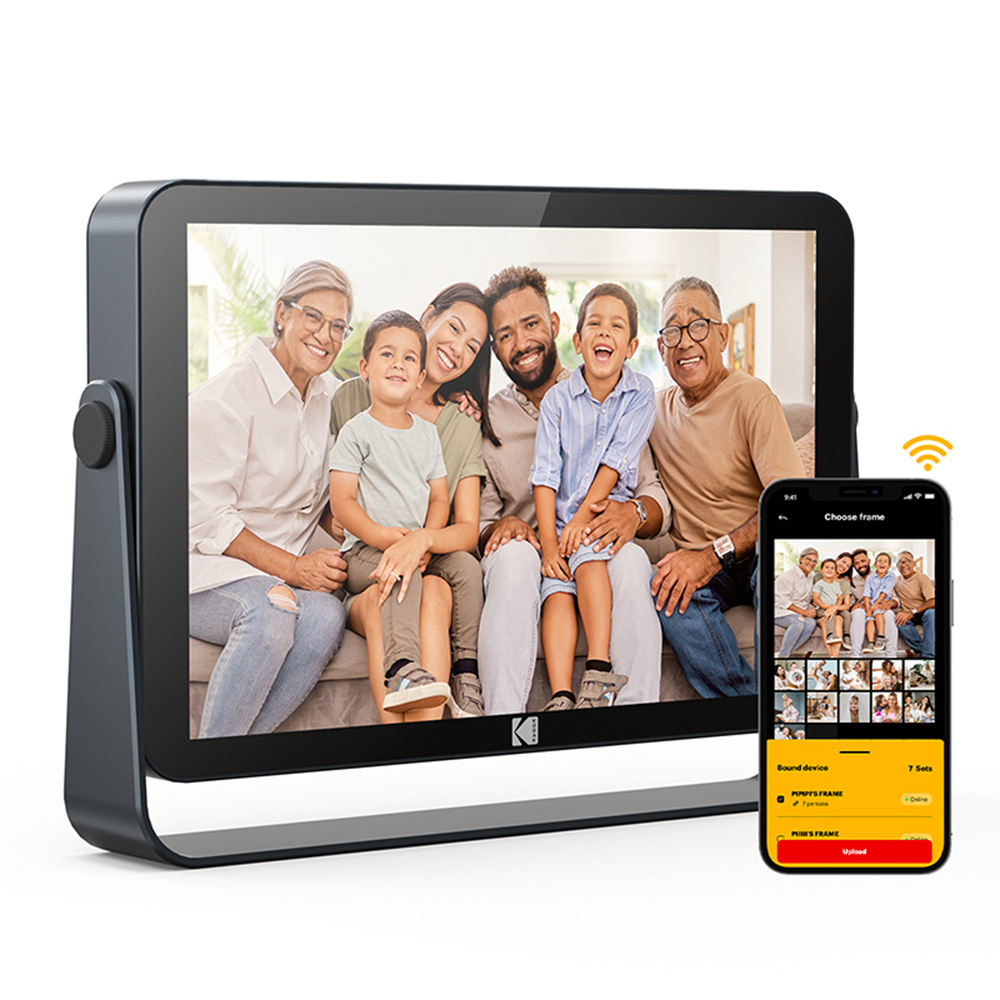 KODAK 柯達 RWF-109V (10.1英吋)智能電子數位雲相框-可調式立架+角度可調款(官方直營)