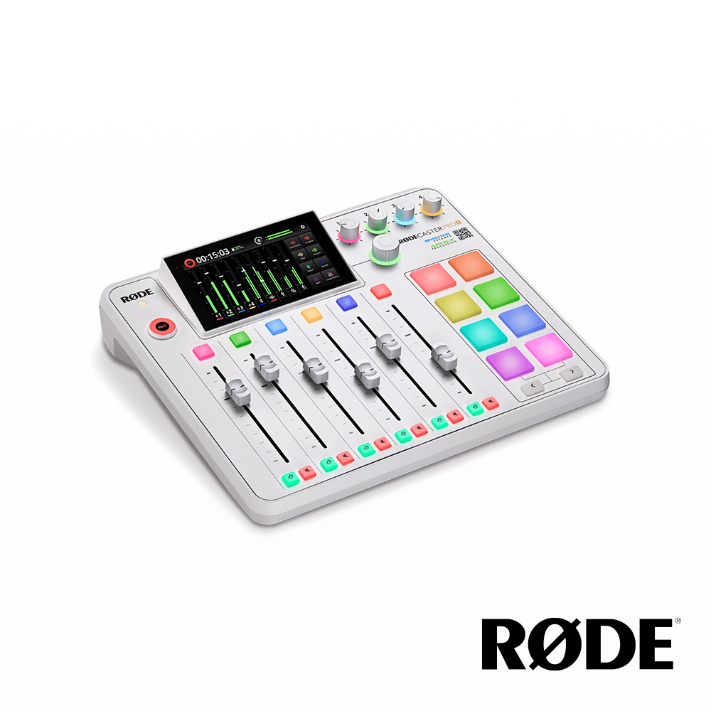 RODE Caster Pro II 混音工作台 廣播/直播用錄音介面-白色 正成公司貨(其他規格)